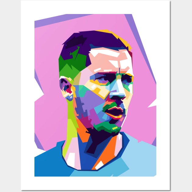 EDEN HAZARD WPAP Wall Art by erikhermawann22